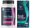 Promescent VitaFLUX Women's Nitric Oxide Booster Supplement + 大人のための洗濯できるワイプ、人のための個人的な清潔になる衛生学のぬれたワイプおよび女性の使用