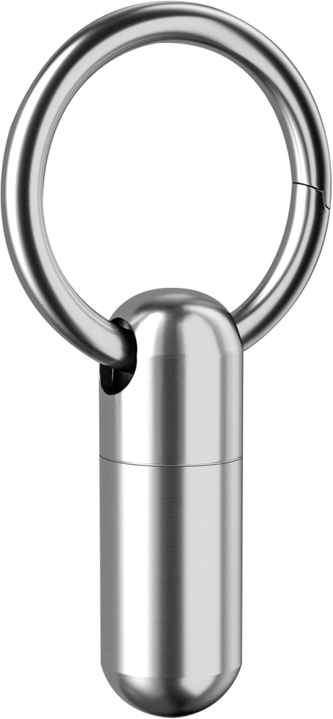 小さい丸薬の場合のKeychainの携帯用丸薬の容器はチタニウムのポケット丸薬のオルガナイザー、旅行のための小さな丸薬のホールダーのびんを防水します