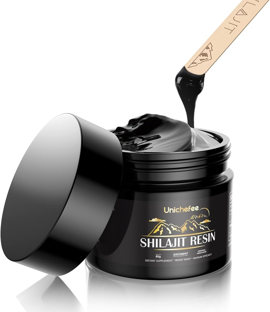 男性と女性のためのシラジット樹脂、85 +トレースミネラルと有機純粋なヒマラヤシラジット樹脂&60%フルヴィク酸、ホリスティック健康のための自然エネルギーサプリメント- 60g