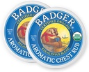 Badger の芳香の箱のこは、100% の有機性 Vaporub w/Eucalyptus 及び Lavender の精油は明確に及び Soothe の大人及び子供、2 oz の錫、2 のための全自然な箱の混雑の軽減に油を差します