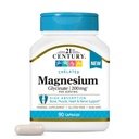 サービングごとの21stの世紀のマグネシウムのGlycinate 200のmgのカプセル、90の計算
