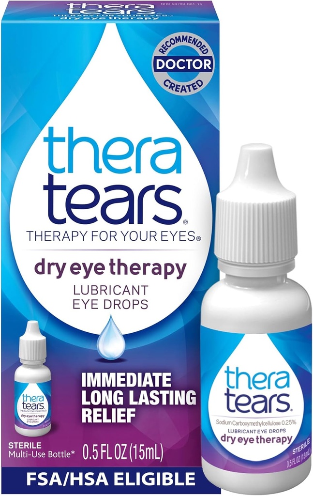 TheraTearsは乾いた目のための目の療法の目の低下、0.5 Fl Ozを乾燥します
