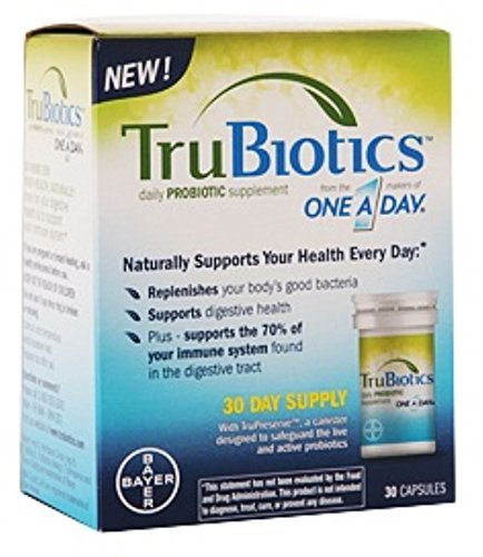 TruBiotics毎日のプロバイオティクス、30カプセル - グルテンフリー、大豆無料消化 + 男性と女性のための免疫健康サポートサプリメント (パッケージ 2)