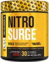 Jacked Factory Nitrosurge Build Pre Workout with Creatine for Muscle Building - Con Cret Powder & elevATP Intense Energy、強力なポンプ、Endless Endurance 30サービング、チェリーリメード