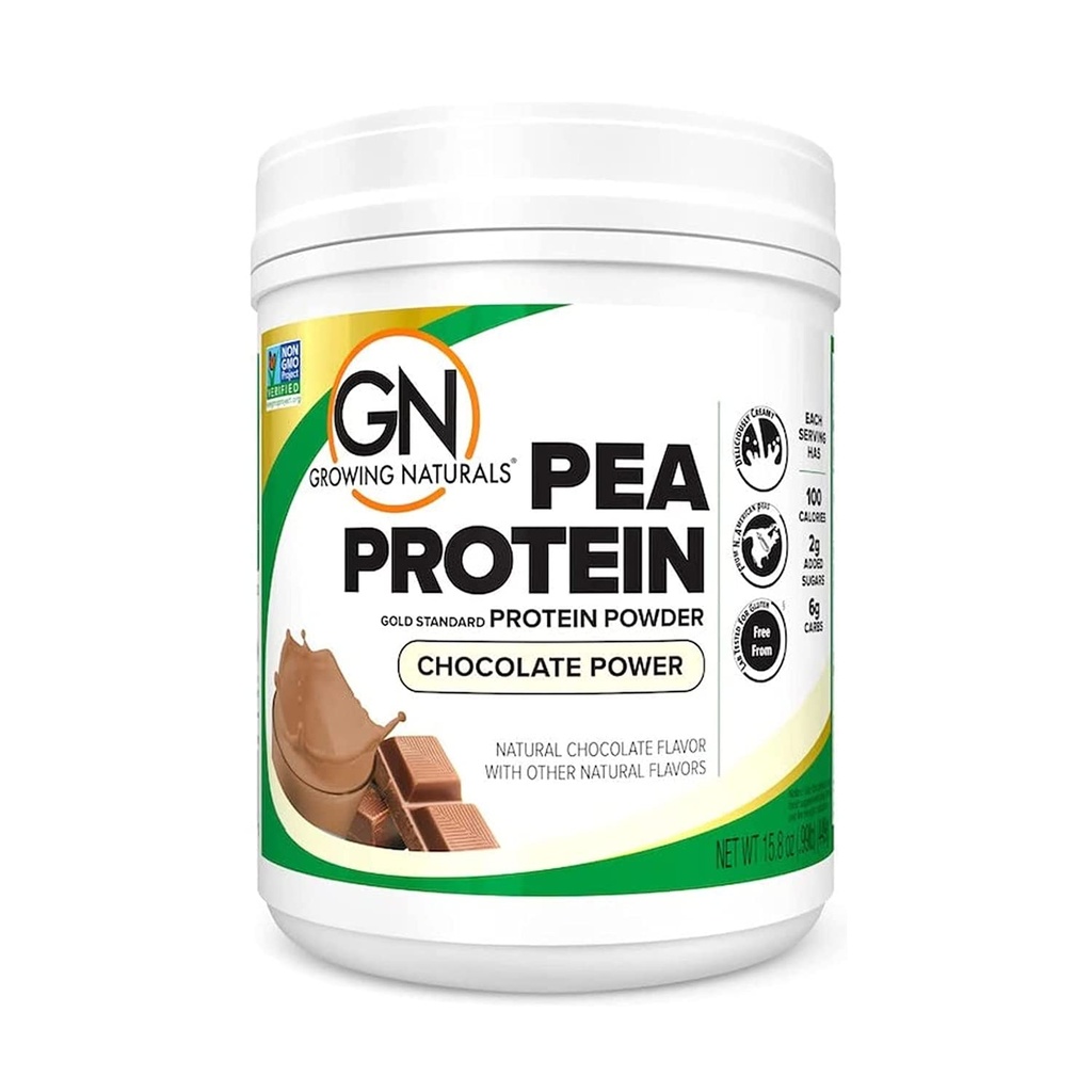 自然を育てる未加工エンドウ豆蛋白質の粉、ビーガン植物は蛋白質、BCAA、低炭素炭水化物、チョコレート電力、1ポンド(パッケージ1)