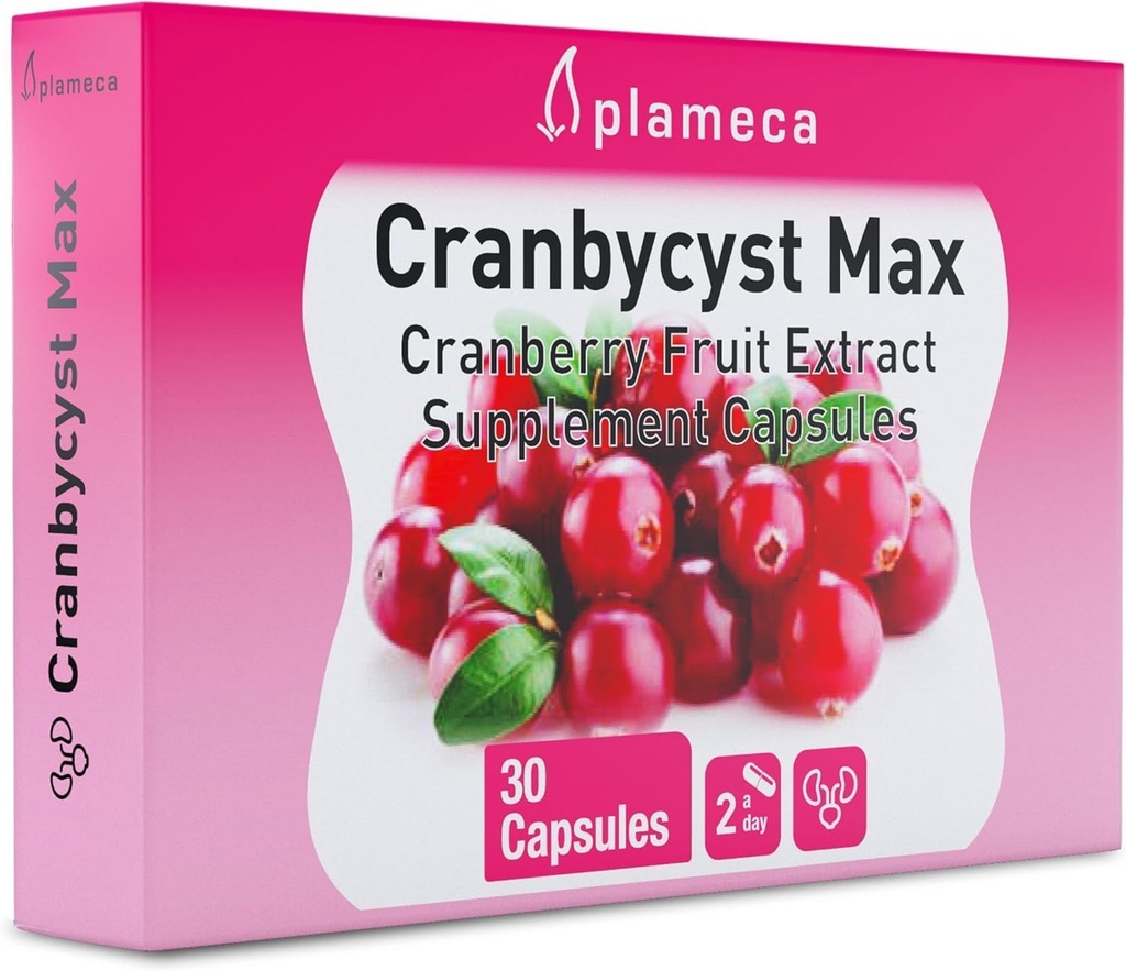 Cranbycyst Max – 女性のための UTI 治療 – 1 のクランベリー ジュースの 9 メガネ – 砂糖のないクランベリー ピル – 尿路の健康サポート & UTI 保護 – 30 CT