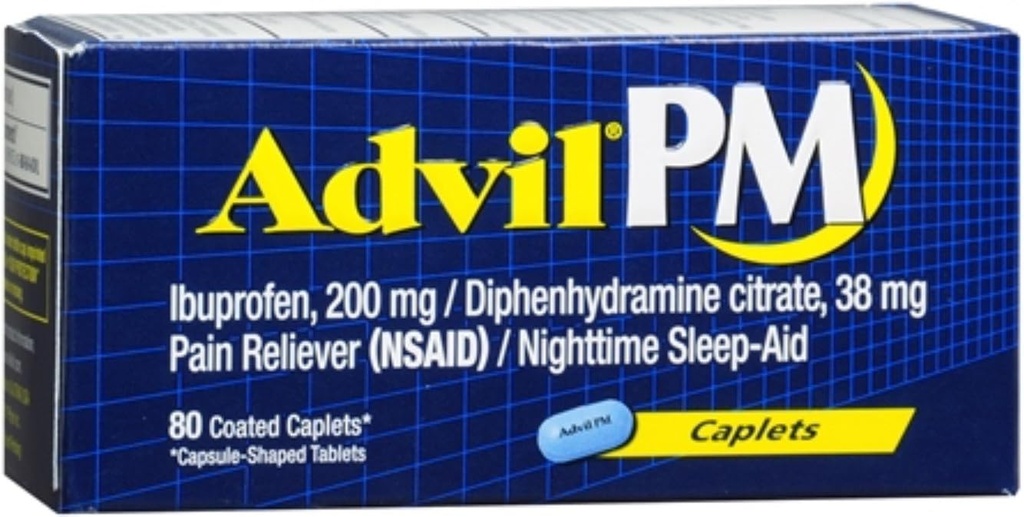 Advil Pmのカプレット80ctのサイズ80ct