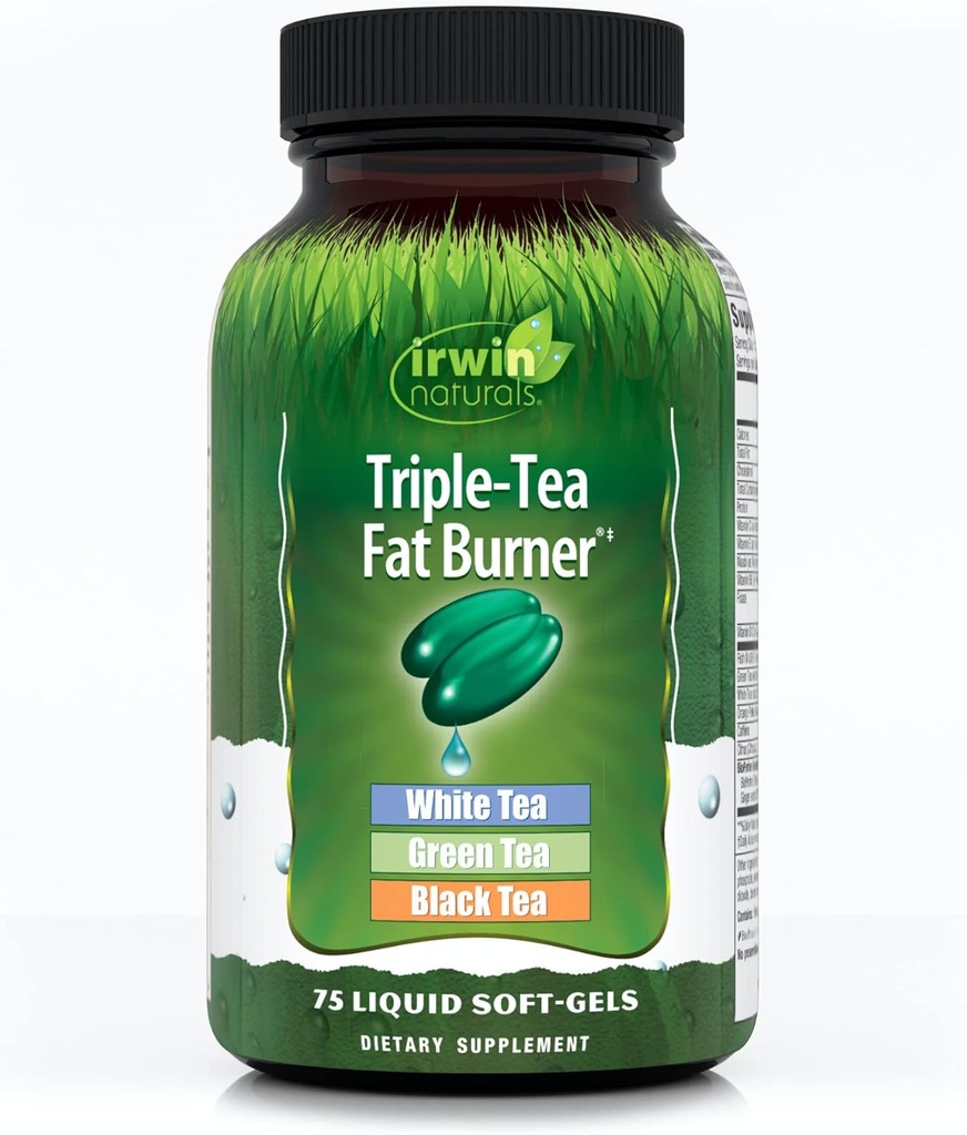 Irwin Naturals Triple Tea Fat Burner, 75 Liquid Softgels
