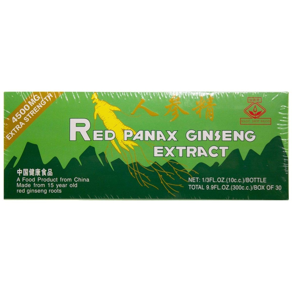 グローバル20年旧赤のPanaxのGinsengのエキス-元の強さ- 10ml X 30のびん-価値のパック
