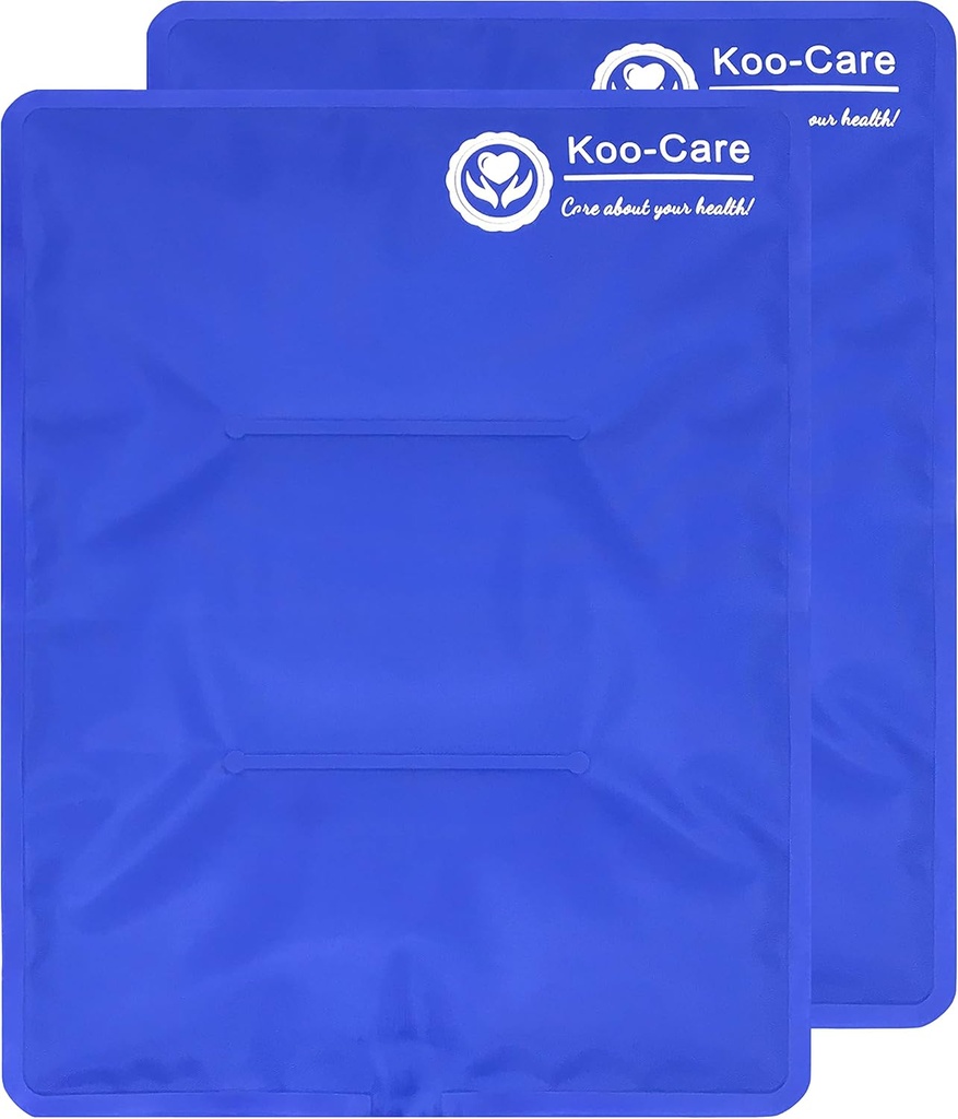 Koo-Careは傷害の再使用可能な熱い風邪の圧縮のための大きい適用範囲が広いゲルのアイス パック-肩の腕、背部、ヒップ、膝、新、フィートの痛みの軽減、膨張、物理的な療法(L、11" x 14")のために合います パック2