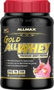 オールマックス栄養ゴールドALLWHEY、いちご - 2ポンド - 24グラムのタンパク質Per Scoop - グルテンフリー、低炭水化物&低砂糖 - 約30のサービング