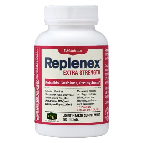 Melaleuca Replenexは共同健康を再建します。 グルコサミン。 カルシウム。(90錠)