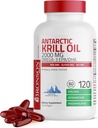Bronson Antarctic Krill Oil 2000 mg with Omega-3s EPA, DHA, Astaxanthin and Phospholipids 120 Softgels (60 サービング)
