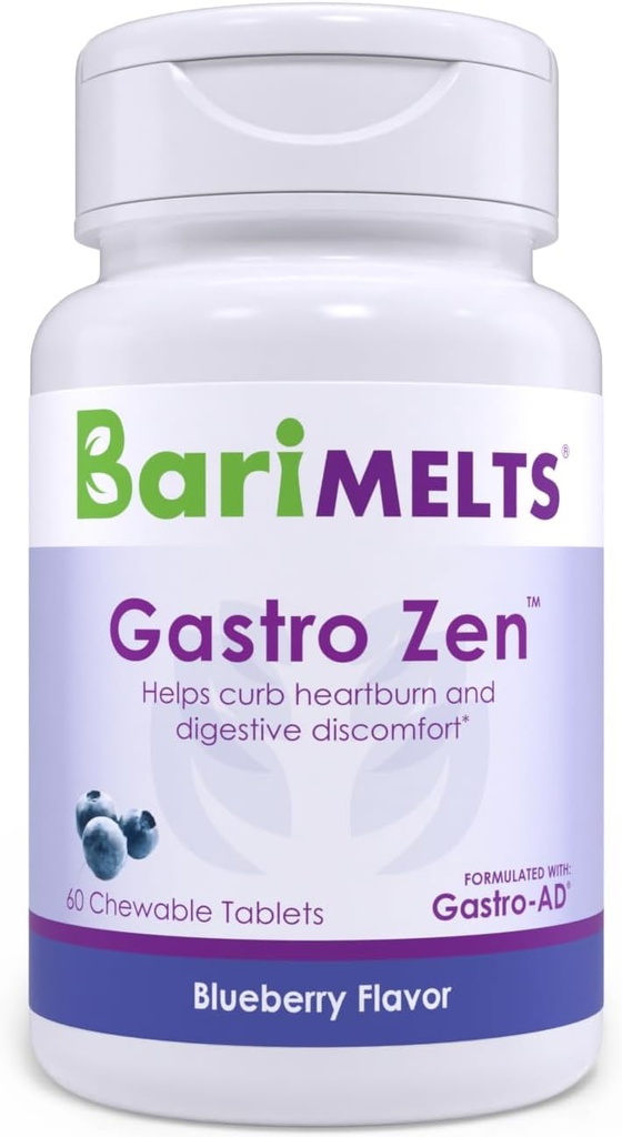 BariMelts Gastro Zen®とGastro-AD®、60のChewableタブレット(1ヶ月の供給)、Heartburnの救助のためのPostbioticsおよびBariatricの外科の後のGutの健康