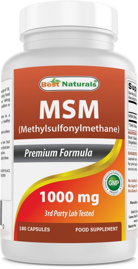 ベストナチュラルMSM 1000mg 180カプセル