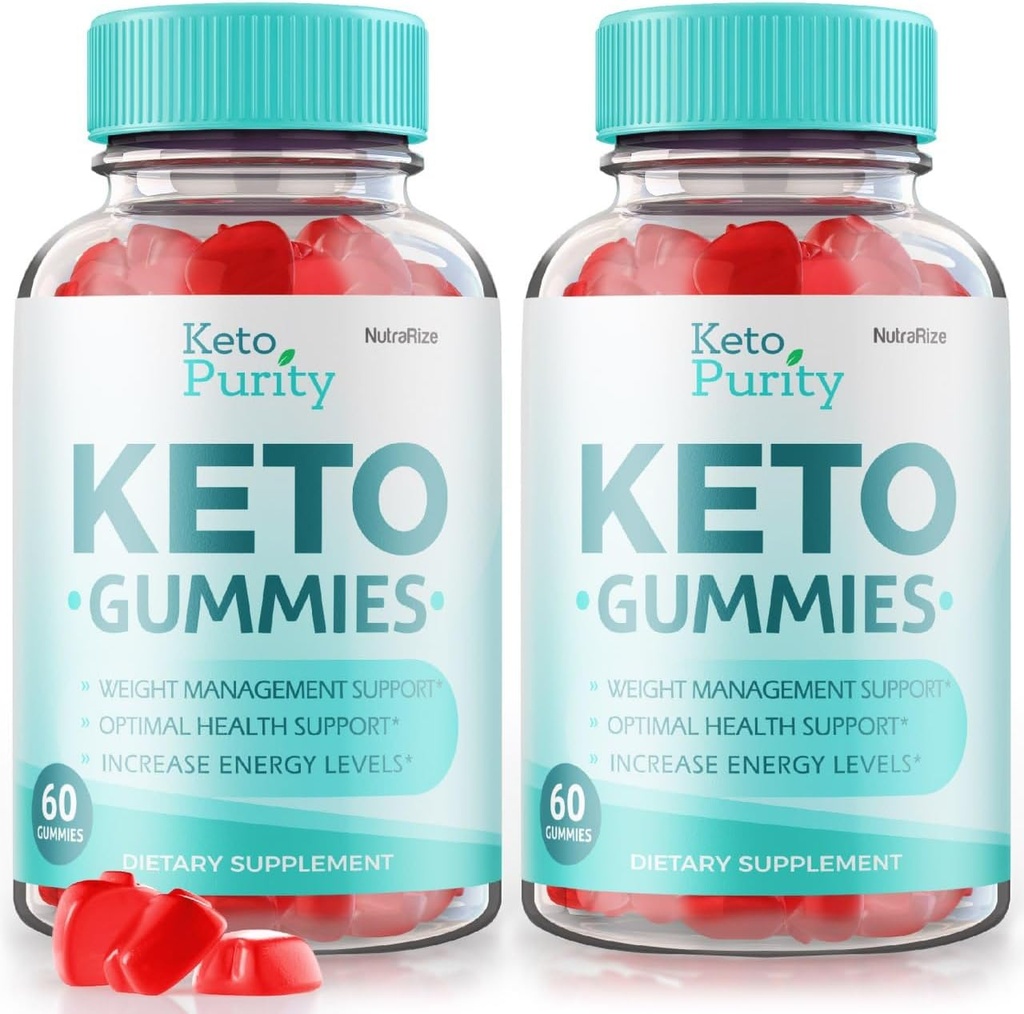 NutraRize(高度な減量のための2 Keto純度ケトガミーのパック、Keto + ACV Gummy、最大強度の栄養補助食品、Gomitasレビュー(120ギミー)