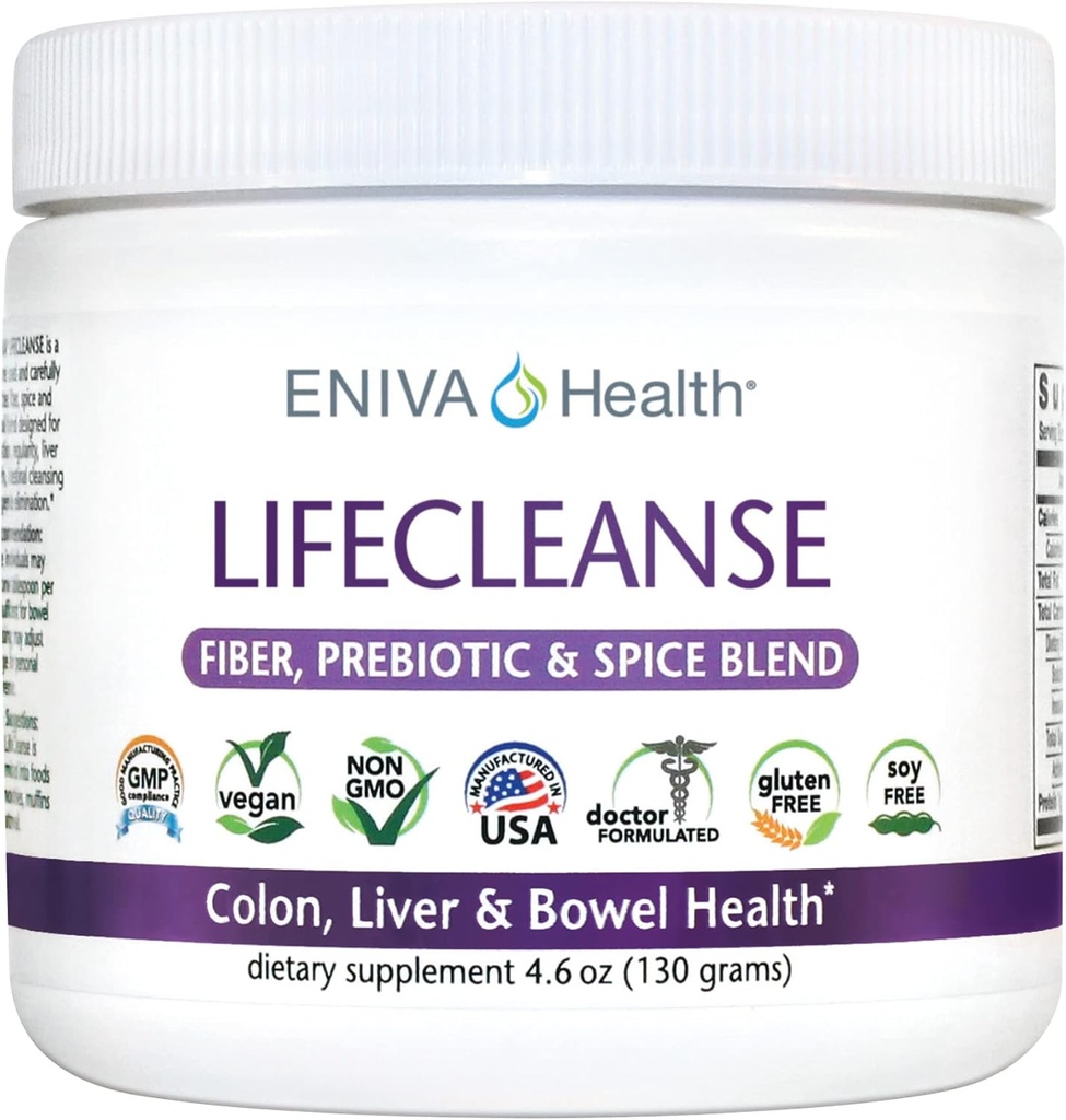Eniva LifeCleanseの自然な繊維の複雑な粉(4.23のoz)
