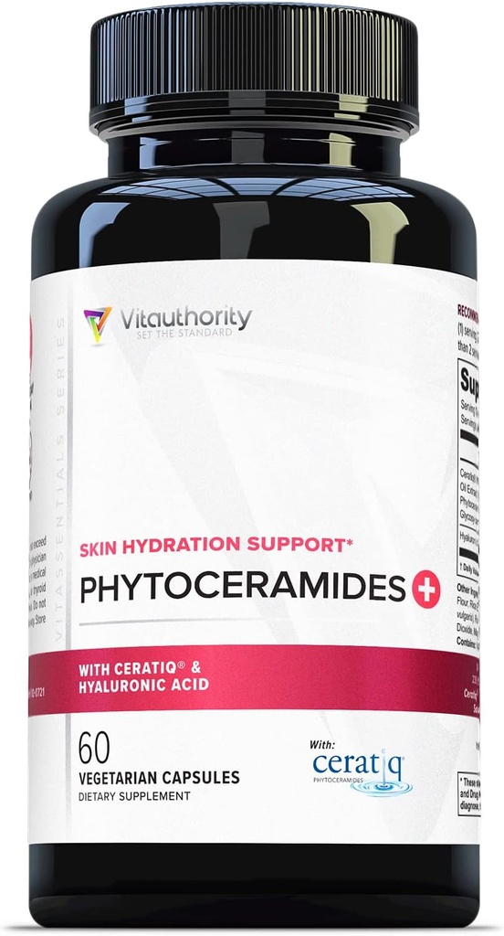 Hydratingの反老化のPhytoceramidesの補足-Hyaluronic酸700mgの臨床的に証明されるCeratiqのセラミド-女性のための皮の障壁の修理Itchyの乾燥した皮の補足