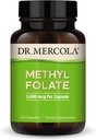 Dr. Mercola メチル Folate - 解毒と細胞の健康をサポート - 5-MTHF Folate - Bioavailable 式 - 5 mg - 30カプセル