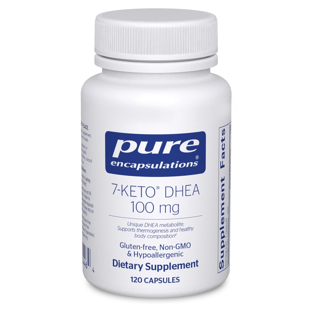 純粋なカプセル封入 7-Keto DHEA 100 mg | サーモジェネシスと健康な体組成をサポートするユニークなDHEAメタボライトサプリメント* | 120カプセル