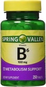 スプリングバレー - ビタミンB-6(ピリドキシン)100mg、250錠