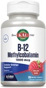 KALのビタミンB12のMethylcobalamin 1000mcg、健康なエネルギー、Metabolism、Nerveおよび赤血球サポート、速い分解のActivMelt、高い吸収、ベジタリアン、自然なラズベリー、120のサーブ、120のマイクロ タブ
