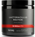 Toniiq 50 Billion CFU Lactobacillus Reuteri Probiotic 50mg per サービング - L Reuteri Probiotics - 最も高いCFUカウントLactobacillus Reuteri Probiotic - 60ベジタリアンカプセル - 60 サービング