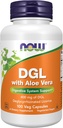 NOW食品は、アロエベラ(Deglycyrrhizinated Licorice)サプリメント、100ベジカプセルとDGLを補います