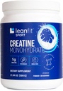LeanFitスポーツクレアチンモヒドレートパウダー、非配合チョイス認定、マイクロン化&医薬品グレードクレアチン、グルテンフリー、ビーガン - 5gクレアチンパーサービング、100サービング、17.64oz ツイート