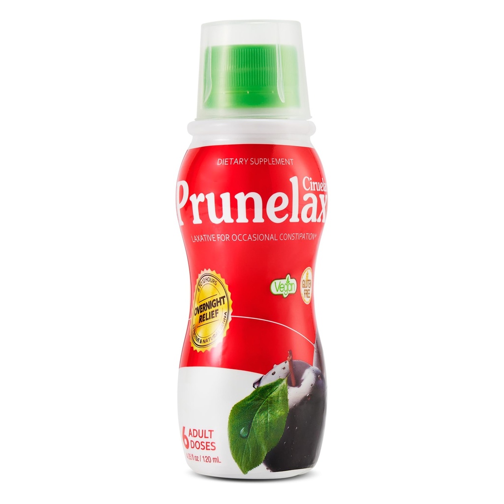 Prunelax Ciruelax の通常の強さの液体の Laxative - 自然なセンナ、予知可能な救助、グルテンフリー、ちょうど 8 から 12 時間で働く- 4.05 の fl oz となされる時の状態の便秘のための穏やかな救助