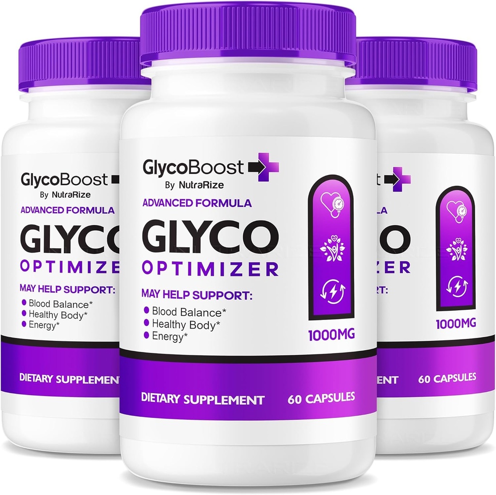NutraRize(3パック)GlycoBoost - 公式Glyco Boost血漿サポートフォーミュラ、健康と安定したレベルのためのすべての天然カプセル、GlycoBoost血栓クリーナー、Glycoブーストオプティマイザ(180カプセル)
