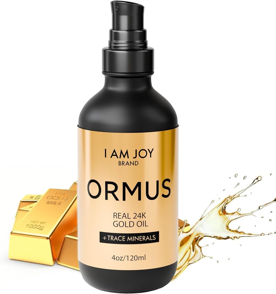 I Am Joy Co. Ormus Gold Oil Monoatomic | より深い思考、直感的な意識、夢の明快さをサポート | ミネラル、プラチナ、イリジウムと豊富 | 非化学抽出 | 4oz