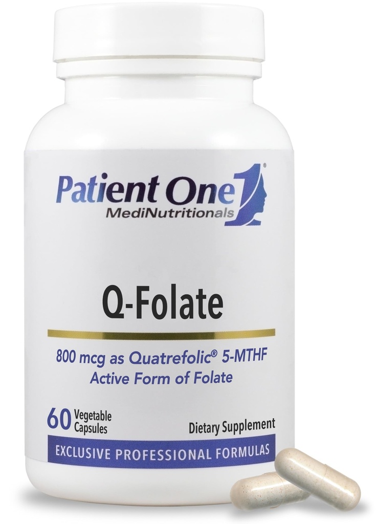 患者様 1 Q-Folate 800mcg | エネルギー・脳・心の健康対応のサプリメント | 定量 5-MTHF Folateで | 60カプセル