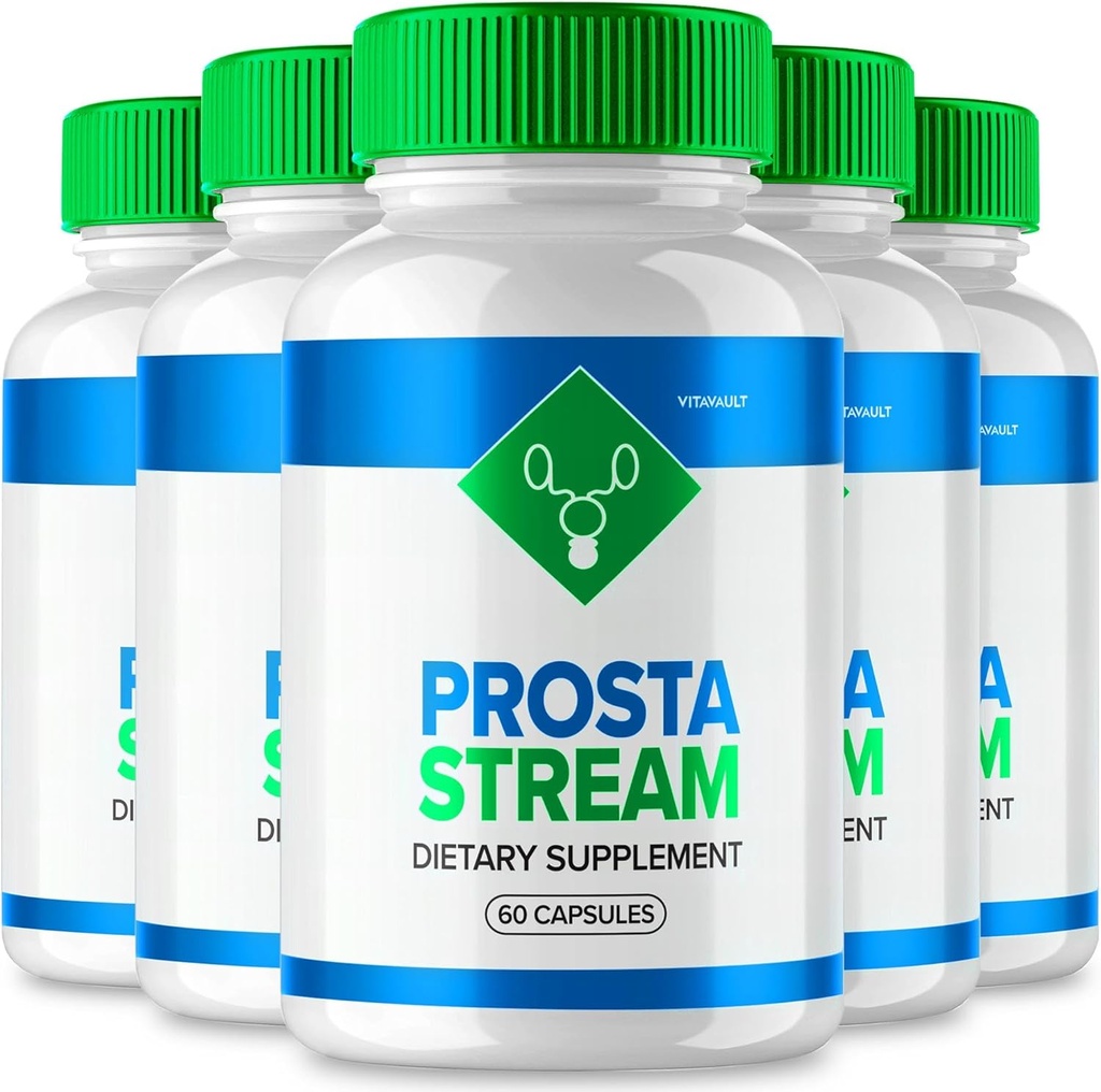 (5パック) 前立腺サポートのためのProsta Streamカプセル、男性のための高められた方式のProstastreamの食事療法の補足、合計300のカプセル