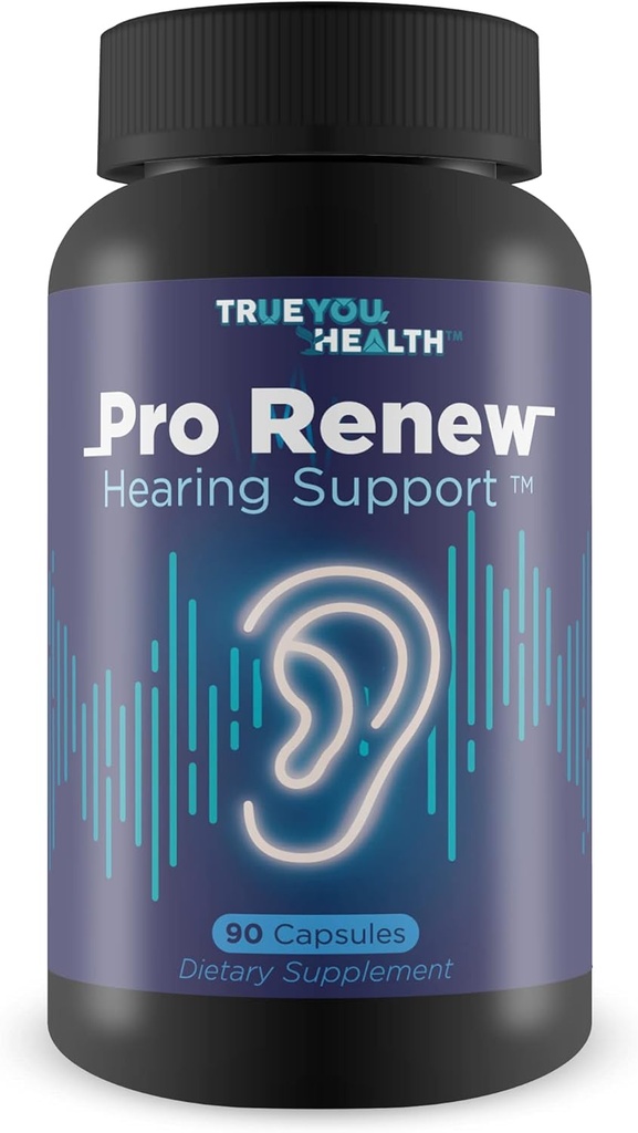 Pro Renew の補聴器 - インナー&ミドルイヤーヘルスをサポートするビタミン D&抗酸化剤が含まれています - 改善された循環を促進 - 健康的な補聴器のための高度な補聴器