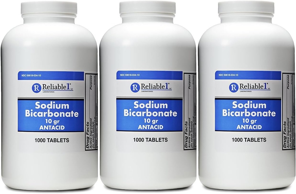 ナトリウムのビカルトネート650のmg 1000のAntacidのタブレット、酸の消化、胸焼け、サワーの胃及び3のUpsetの胃のパックの救助のため