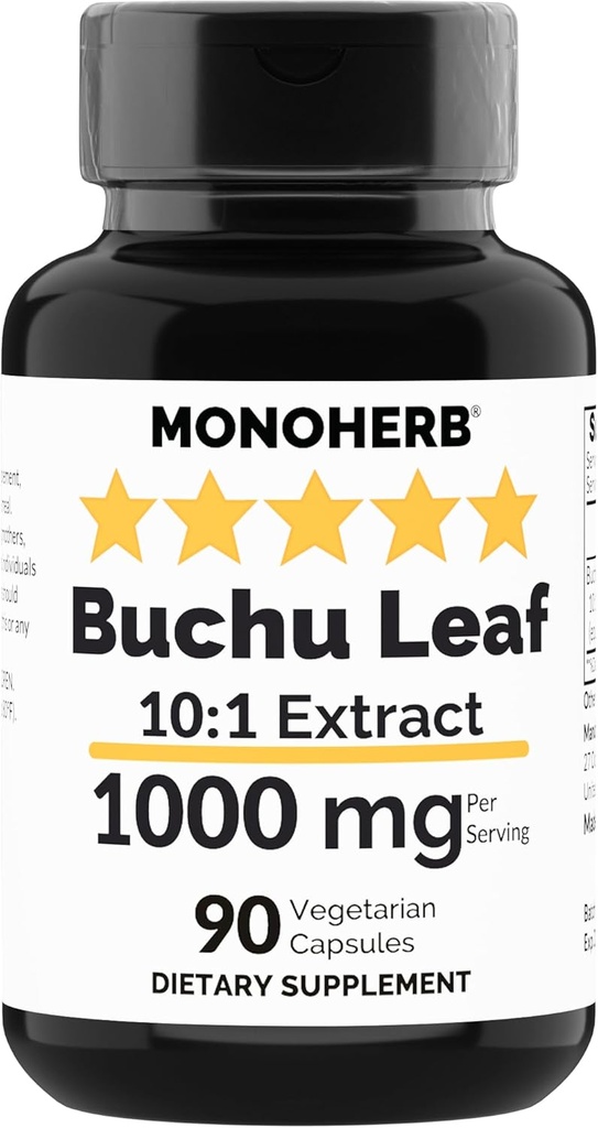 MONOHERB Buchuの葉のエキス1000のmg - 90のベジタリアンのカプセル