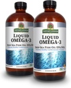 Nature's Answer Liquid Omega-3 | EPA/DHA 栄養補助食品の深海魚油 | 心血管サポート | 防腐剤・グルテンフリー 16oz (パック 2)