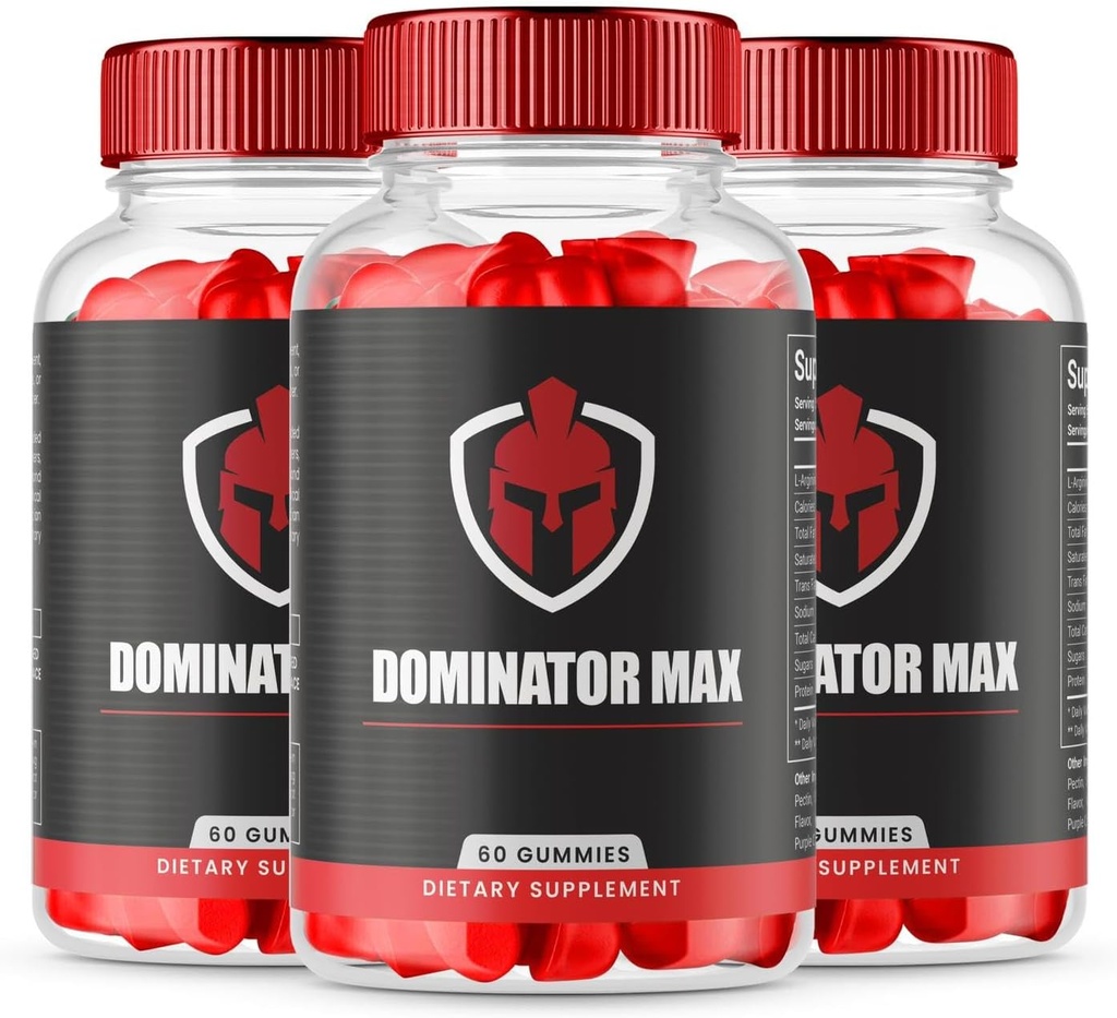 (3パック) ドミネーター Max Gummies アドバンストフォーミュラ for Max Performance, All Natural Extra Strength Supplement, Dominator Max Gummies for Muscle Growth and Total Health Support (180 Gummies)