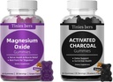 活動化させた炭火薬のグミ400mgのマグネシウムの酸化物は大人及び子供のために500mg砂糖を、より速くきれいにするために、Detox、ガス救助、ガット及び口頭健康、「消化」のための最もよいMgの形態活動化させました