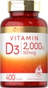 Carlyle Vitamin D3 2000IU Softgels | 400 カウント | 非GMO、グルテンフリーフォーミュラ | 50 mcg | ビタミンDサプリメント