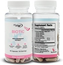 女性のためのVagyの若返りBioticLife Probiotics -腟、消化及び尿の健康のためのプロバイオティクス–プレバイオティクス及びクランベリーのエキスと補足– 60のカプセル