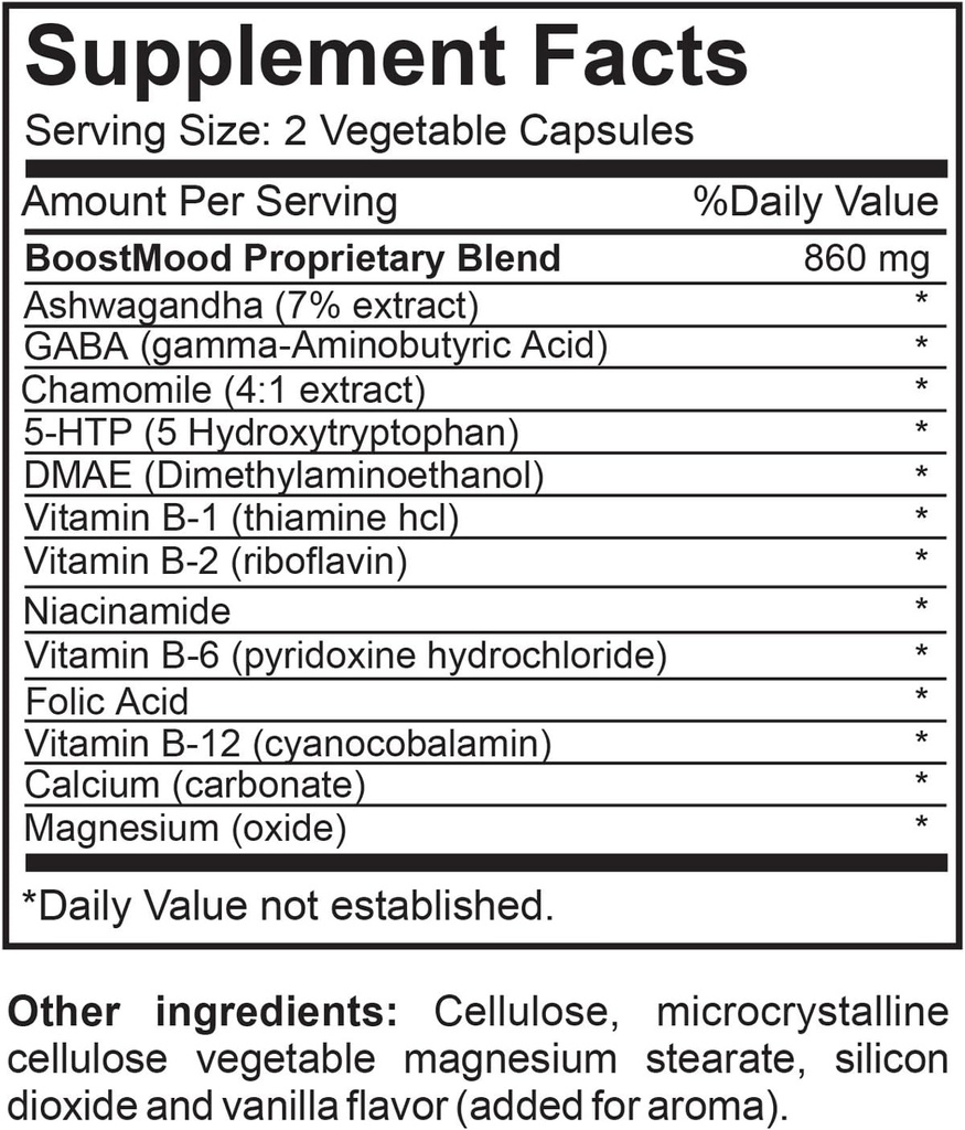 BoostMood自然気分サポート栄養補助食品