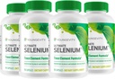 (INTERNATIONAL SHIPPING) Youngevity Ultimate Selenium 100 mcg 4 ボトル 90 カプセル 各