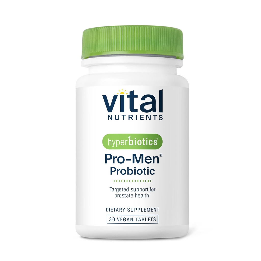 Hyperbiotics Vital Nutrients Pro Men Probiotics | 男性のための高度なプロバイオティクス | 前立腺の健康、消化バランスと腸の健康のために臨床的に勉強* | グルテン、酪農場、大豆無料 | 30 ビーガンタブレット