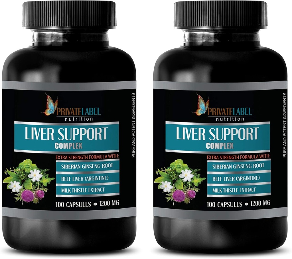 腎臓のレバーの丸薬 - LIVERサポートCOMPLEX 1200 MG - EXTRA STRENGTH FORMULA - ミルクのこの薬の丸薬、尿酸の清潔になり、解毒、尿酸のフラッシュ、レバーデトックスの丸薬、レバーの清潔な解毒及び修理2B 60C