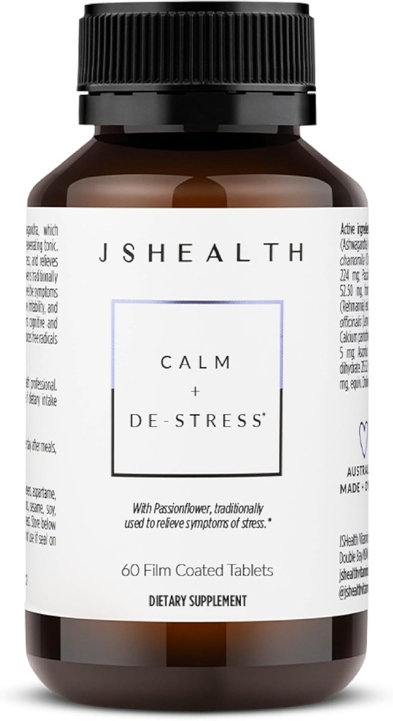 JS Health Calm + Destres サプリメント - 60 カプセル