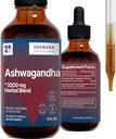 HERBANA MANUFACTURING Ashwagandhaの液体の低下のエキス-筋肉回復チンキ-withania Somniferaの低下-高い効力