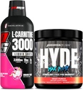 PROSUPPS L-カルニチン3000興奮剤フリー液体ショット(ドラゴンフルーツ)と男性と女性のためのハイドマックスポンププレワークアウト(フルーツパンチ)バンドル