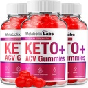 (3パック)Metabolix Labs Keto ACV Gummies - アドバンストフォーミュラMetabolix Keto Plus重量管理ACVグミーApple Cider Vinegar Metabolix ACV栄養補助食品男性女性(180グミー)